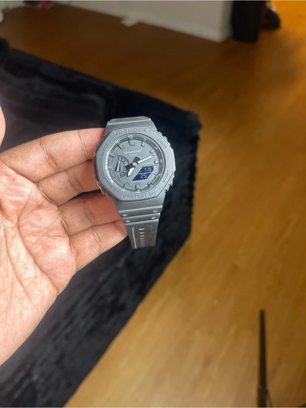 Casio Gray G-Shock Resin Analog-Digital Men's Watch